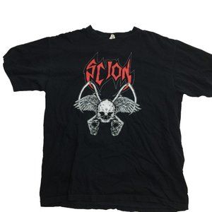 SCION Metal Rock Band Black Tshirt Size Large L